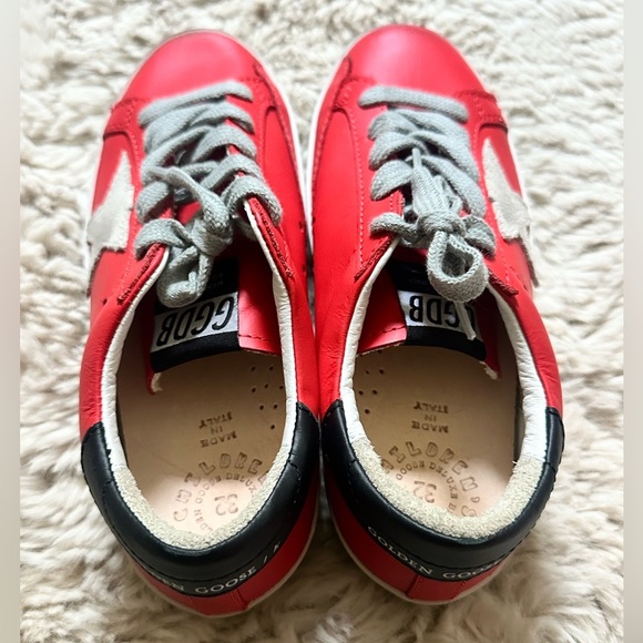 Golden Goose Cherry Red Leather Sneakers - Picture 4 of 13